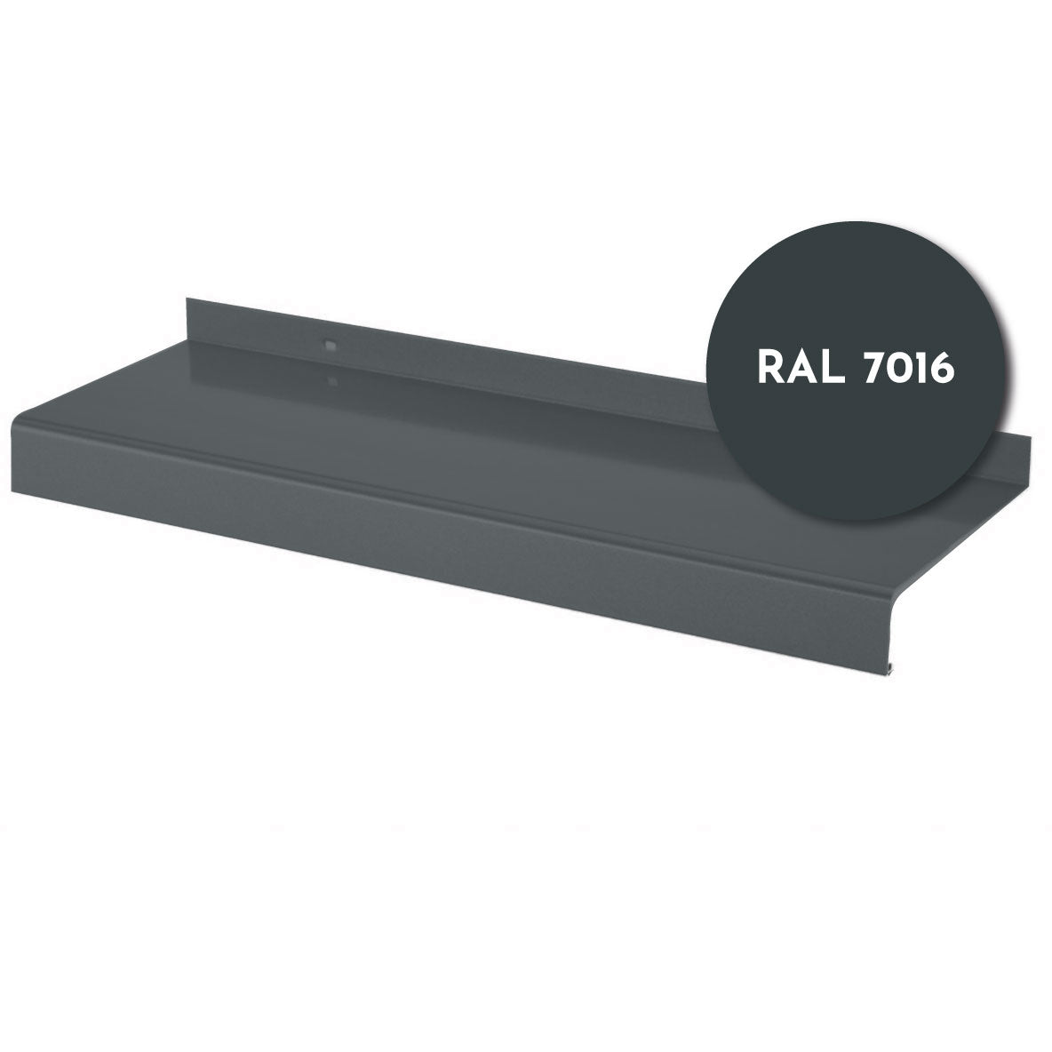Seuil Aluminium - Gris Anthracite RAL 7016  - Lisse 6M