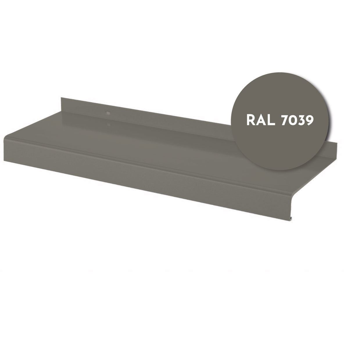 Seuil Aluminium - Gris Quartz RAL 7039 - Structuré 6M